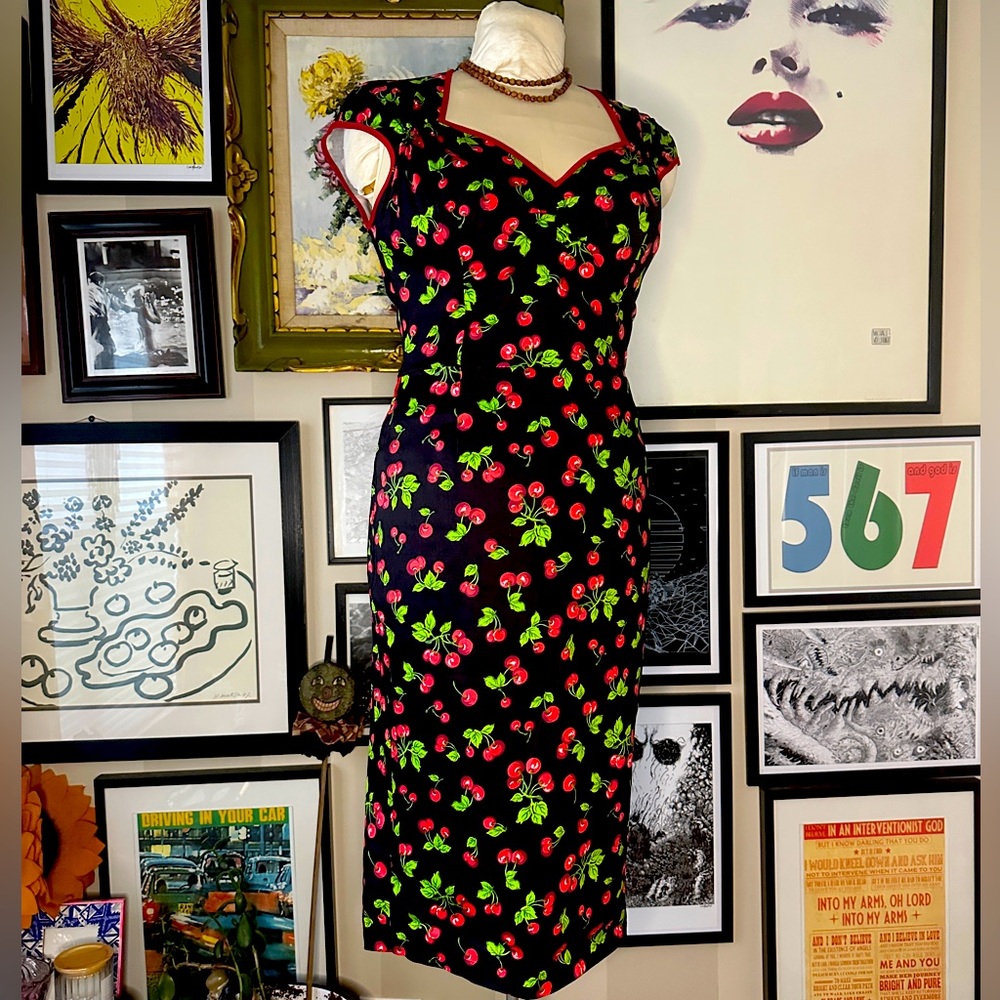 Natasha Dress in Black Cherry by Pinup Couture NWT size L